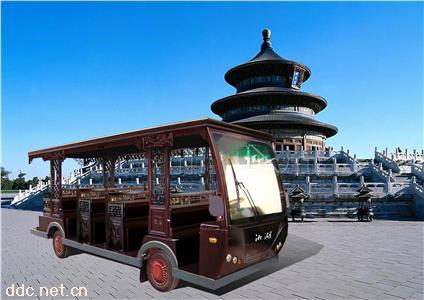  14座电动观光车仿古车